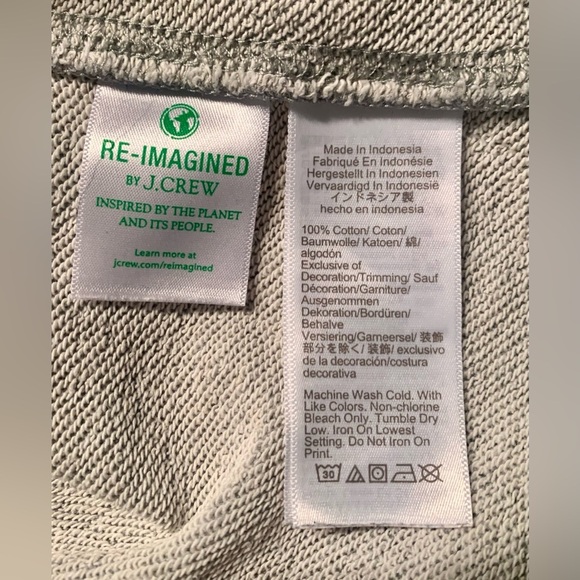 NWT J. Crew UNIVERSITY TERRY ALL NATURAL Graphic Sweatshirt - SZ M - Picture 9 of 9